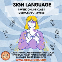 4-Week American Sign Language (ASL) for Beginners Class