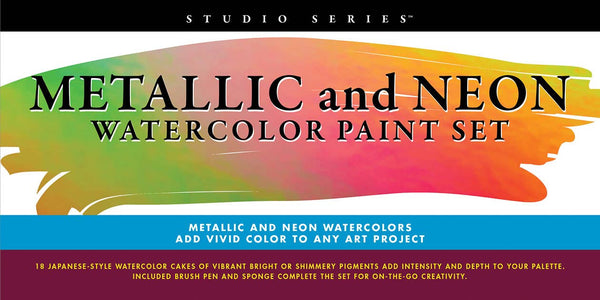 Watercolor Pigment Set, Metallic Watercolors