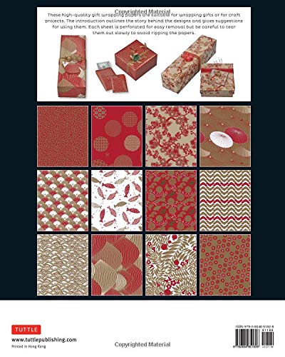 Red & Gold Gift Wrapping Papers 12 Sheets: High-Quality 18 x 24 inch W –  Q.E.D. Astoria