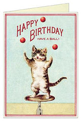 Happy Birthday Cat - Have a Ball