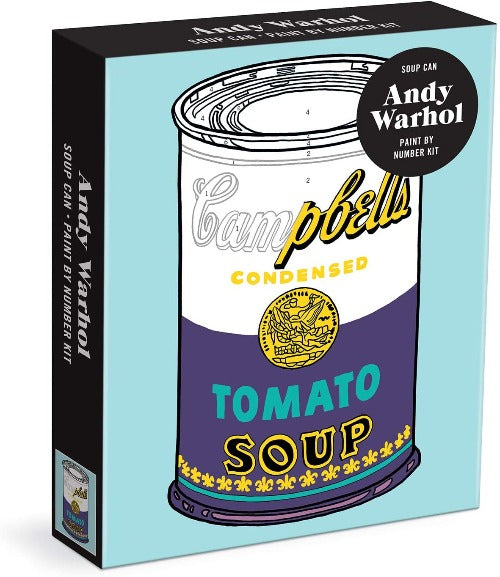 Andy Warhol Paint by Number Kit, Soup Can