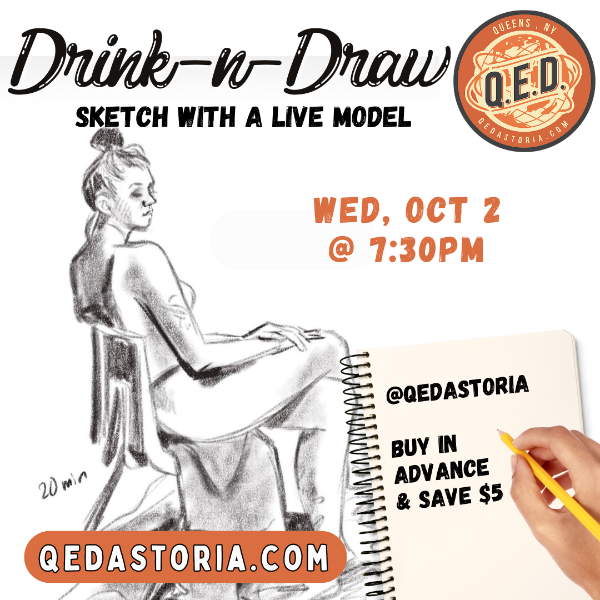 Drink & Draw with a Live Model!