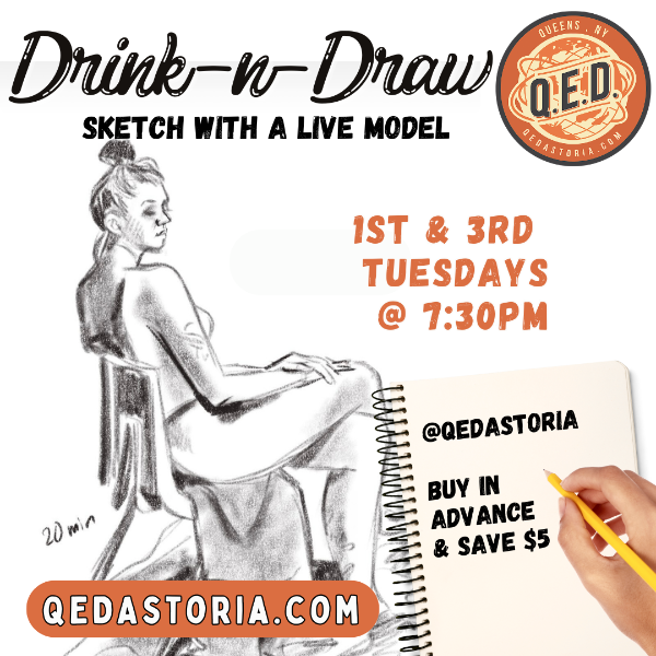 Drink & Draw with a Live Model - MAR 18