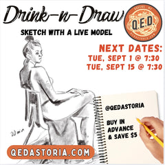 Drink + Draw with a Live Model