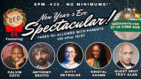 QED New Years Eve - All Pro Comedy Show (8PM Show)