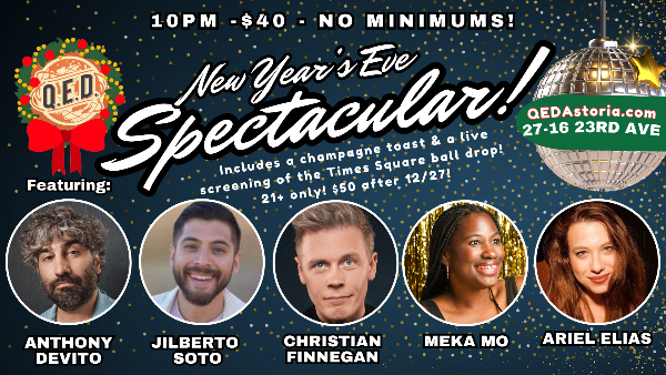 QED New Years Eve - All Pro Comedy Showcase (Late 10PM Show)