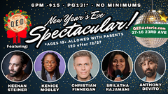 QED New Years Eve - PG13 Pro Comedy Show (6PM Show)