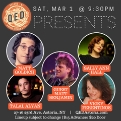 QED Presents - All Pro Comedy Show (SAT 9:30PM)