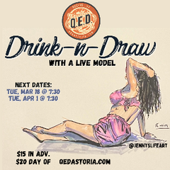 Drink & Draw with a Live Model - APR 1