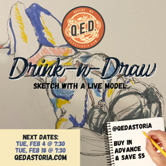 Drink & Draw with a Live Model - FEB 18 2025