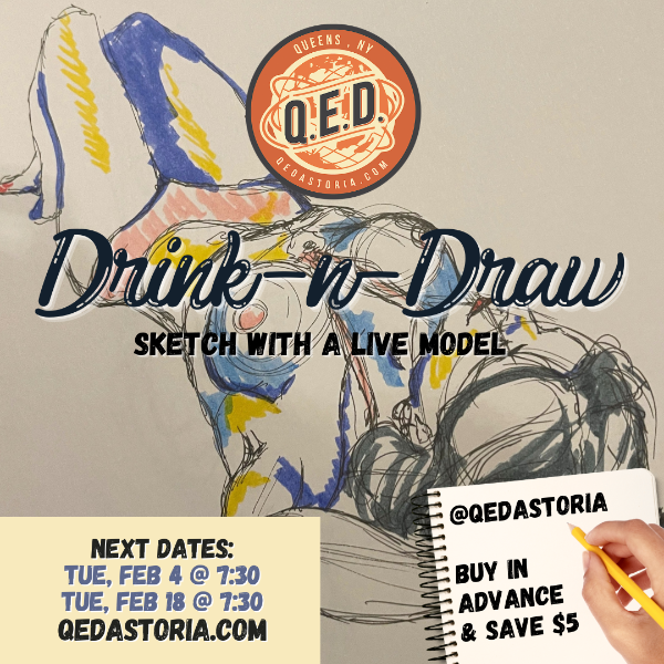 Drink & Draw with a Live Model - FEB 4 2025