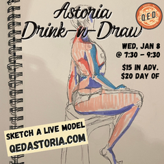 Drink & Draw with a Live Model - JAN 2025