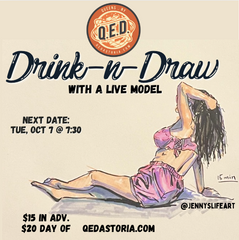 Drink + Draw with a Live Model - OCT 7