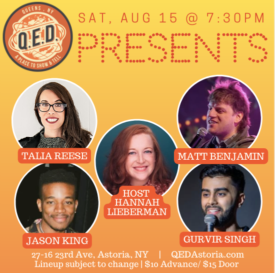 QED Presents (8/15 7:30)