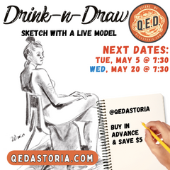 Drink + Draw with a Live Model