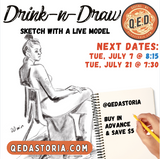 Drink + Draw with a Live Model