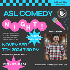 ASL Comedy Night with CODA Comedian Brad Klein