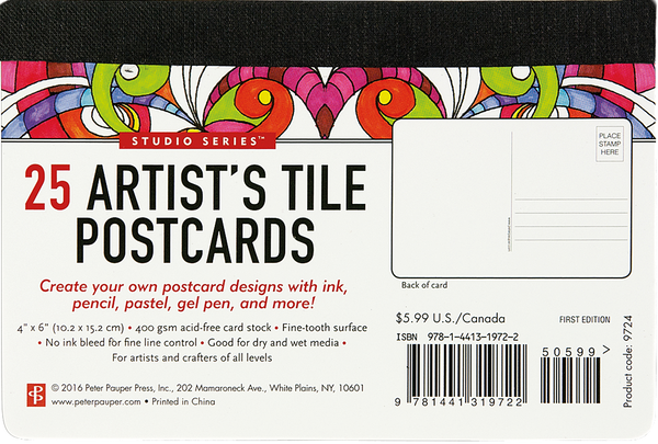 Studio Series Artist's Tiles Postcards