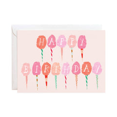 Cotton Candy Birthday Greeting Card