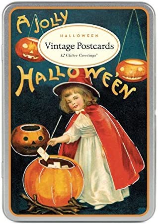 Halloween Glitter Postcards