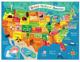 Map of the USA Puzzle to Go, 36 Pieces by Mudpuppy
