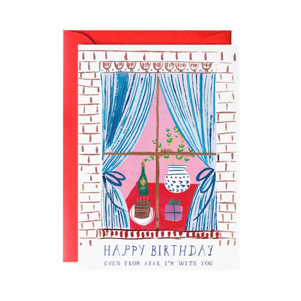 Window Party - Birthday Greeting Card