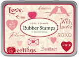 Rubber Stamps Set - Love