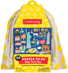 New York City Puzzle to Go, 36 Pieces by Mudpuppy