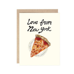 Love from NY Pizza Card - New York