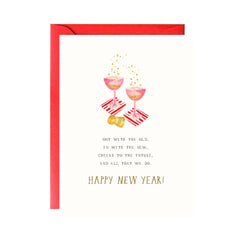 A Lovely Toast Happy New Year Greeting Card (Boxed)