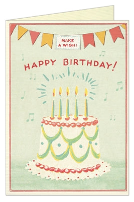 Happy Birthday Cake 3 Greeting Card
