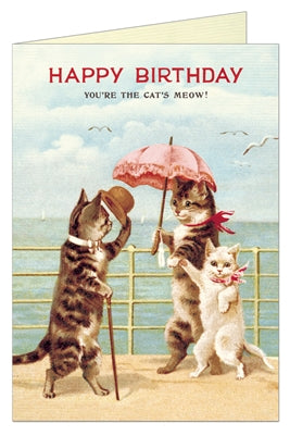 Happy Birthday Cats Greeting Card