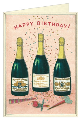 Birthday Champagne Greeting Card