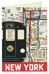 New York Subway Single Greeting Card