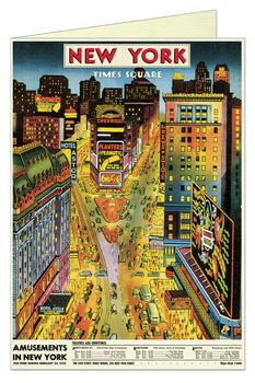 New York Times Square Single Greeting Card
