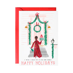 Ding Dong Happy Holidays Greeting Card (Single)