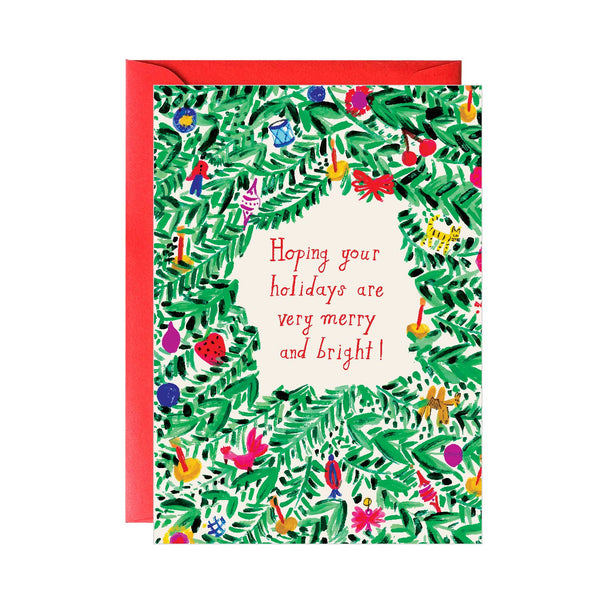 Merry & Bright Holiday Greeting Card (Boxed)