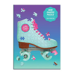 Let The Good Times Roll Roller Skate 100 Piece Mini Shaped Puzzle