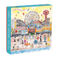 500 Piece Jigsaw Puzzle - Michael Storrings Summer Amusement Park